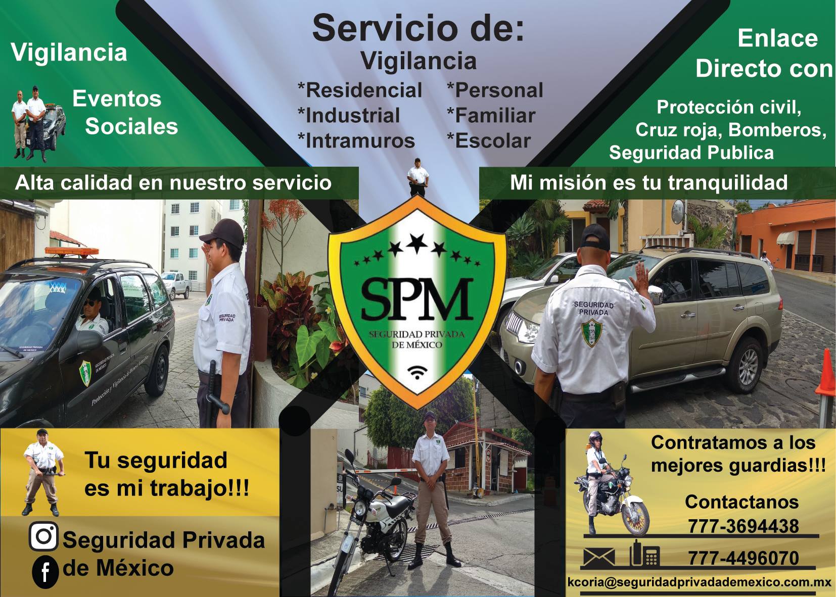 Guardias en ronda peatonal