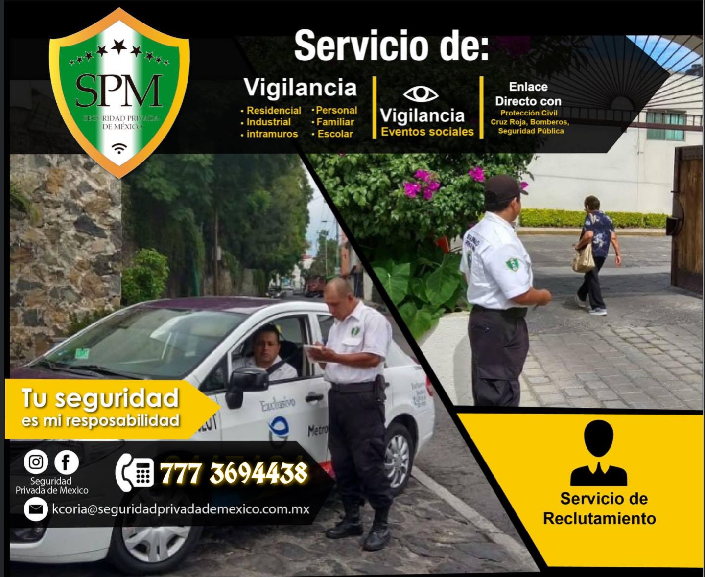 Elemento de seguridad con radio